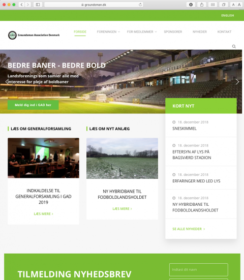 GAD – Groundsman Association Denmark