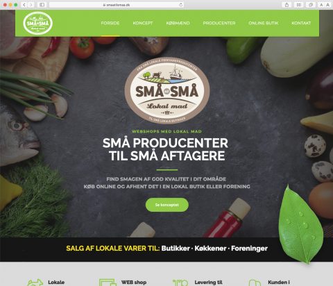 Små til Små – website/shop